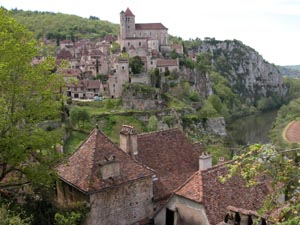 Le village de Saint Cirq Lapopie.
