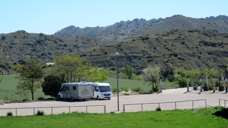 L'aire de camping-cars de Sos-del-Rey-Católico