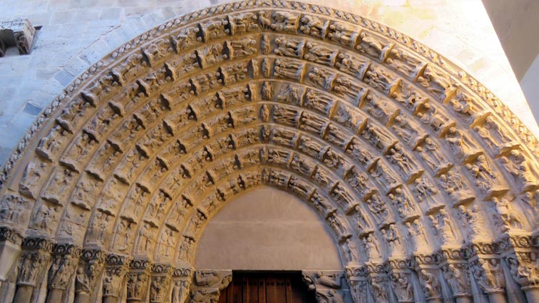 Cathédrale de Tudela : porte du jugement