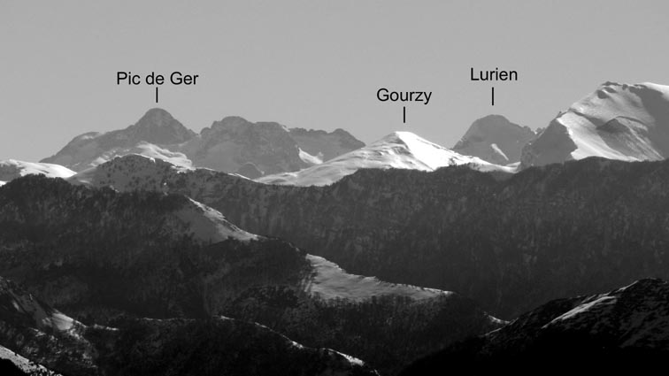 Pic de Ger, Gourzy et Lurien.