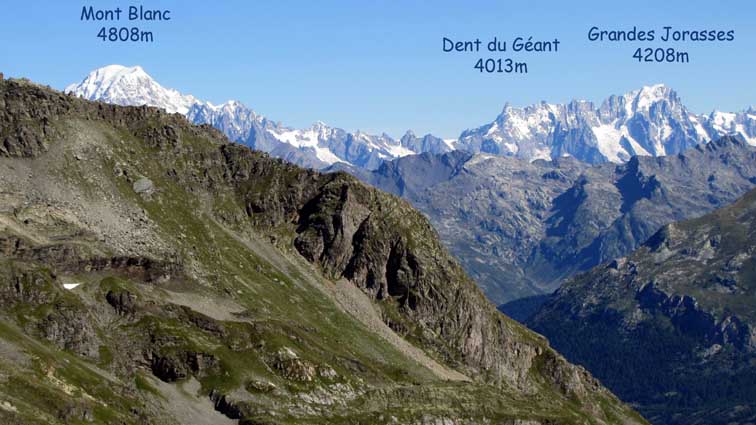 Mont Blanc et Grandes Jorasses