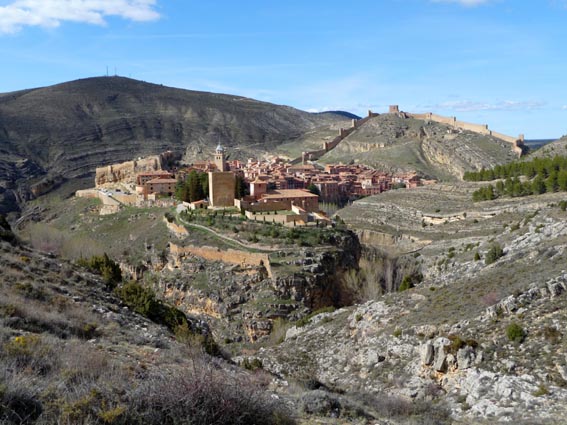 La vue sur Albarracín est digne d’une carte postale.
