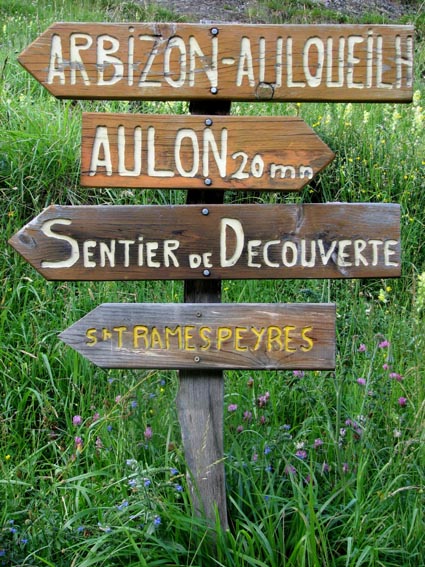 Panneau "Arbizon - Auloueilh"
