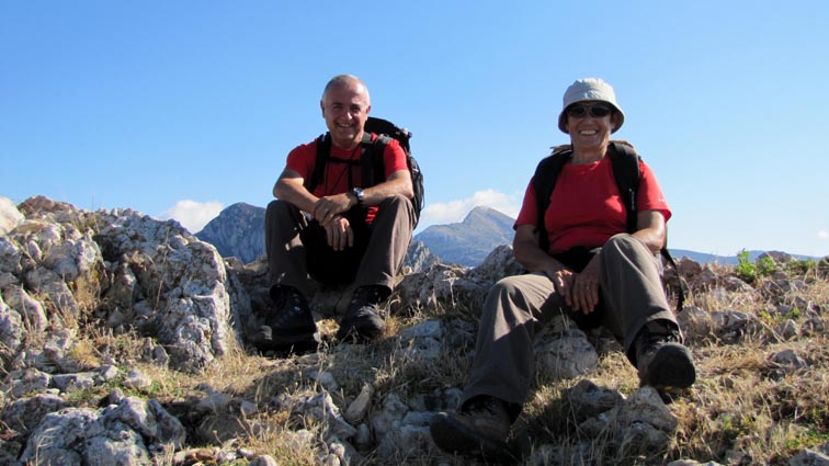 Christiane et Jean Paul au sommet du Borón