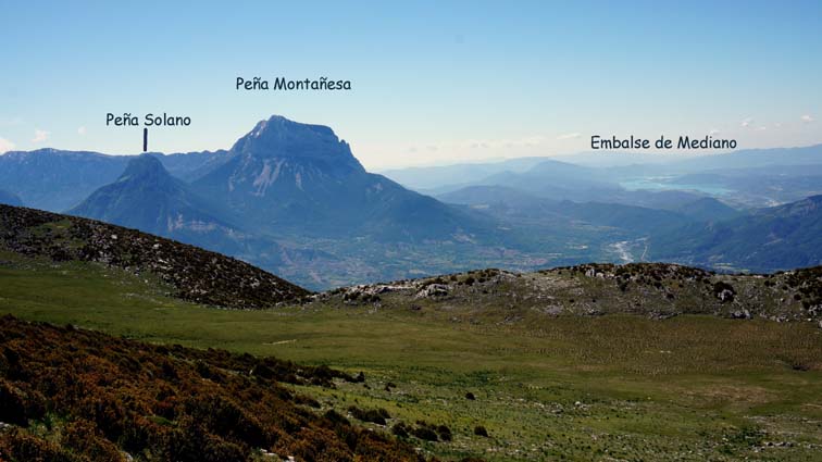 Peña Montañasa et la vallée du Cinca