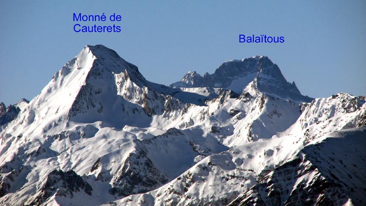 Nous pouvons même voir le sommet du Balaïtous.