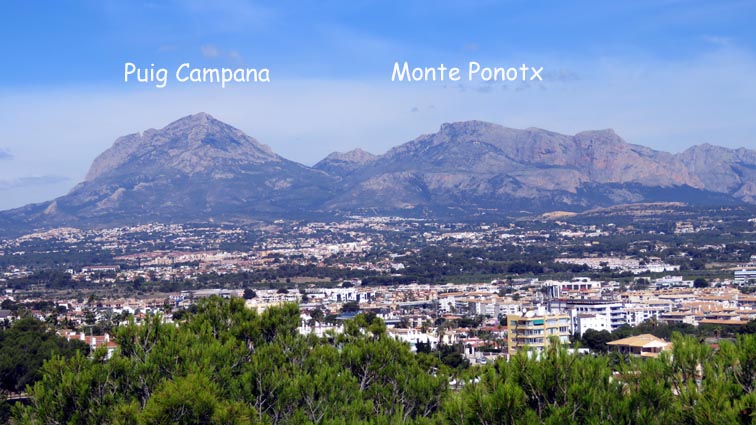 Puig Campana et Monte Ponotx