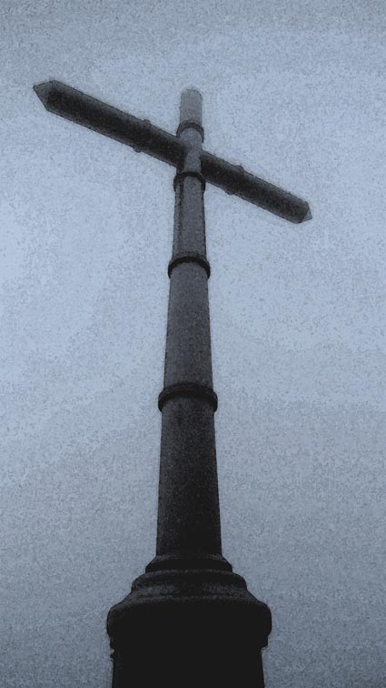 Croix au sommet de Gogorrmendi