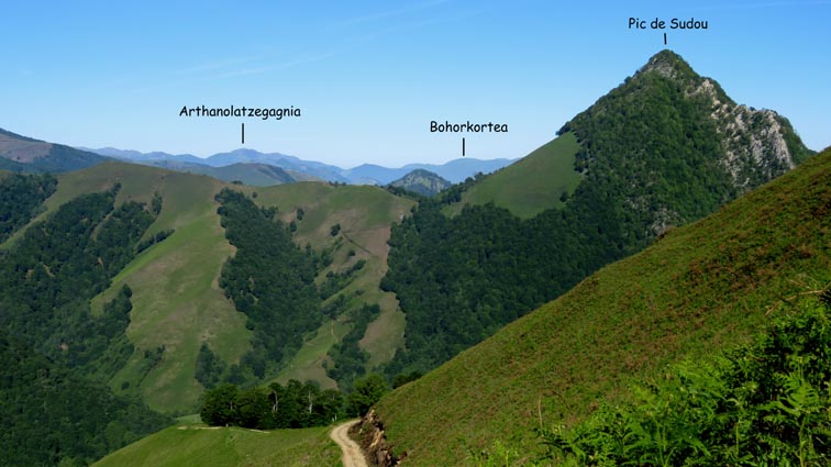 Arthanolatzegagnia, Bohorkortea et Pic de sudou