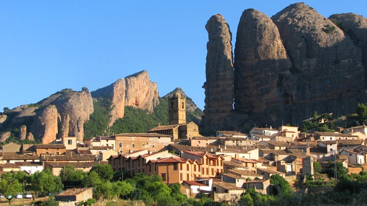 Le village d'Agüero.