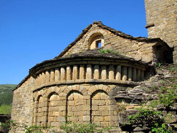 L'abside de l'église d'Otal