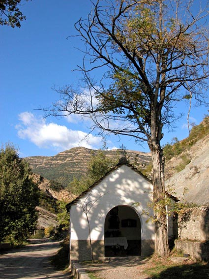 La chapelle de l'Angusto, au près de laquelle nous avons passé la nuit.