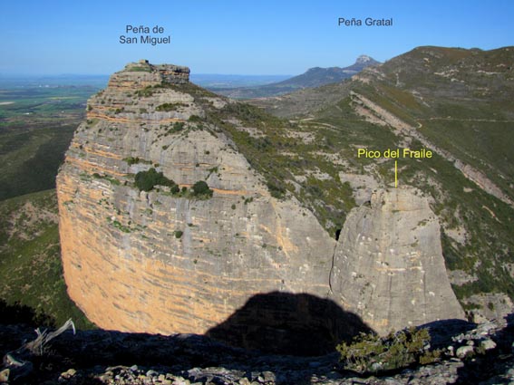 Vue sur la Peña de San Miguel et le Pico del Fraile.