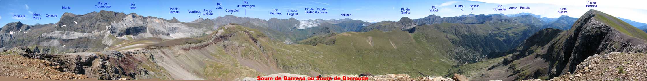 Panorama depuis le Soum de Barrosa