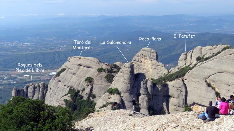 Le Turó del Montgròs et ses voisins