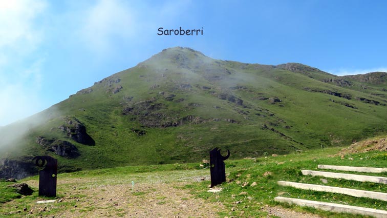Saroberri vu du col de Burdinkurutxeta