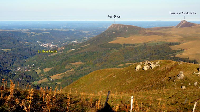 Le Puy Gros et la Banne d'Ordanche