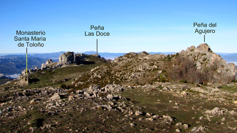 Peña Las Doce et Peña del Agujero.
