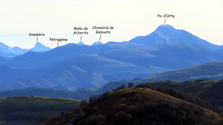 Ansabère, Pétragème, Mallo de Acherito, Chinebral de Gamueta et Pic d'Orhy