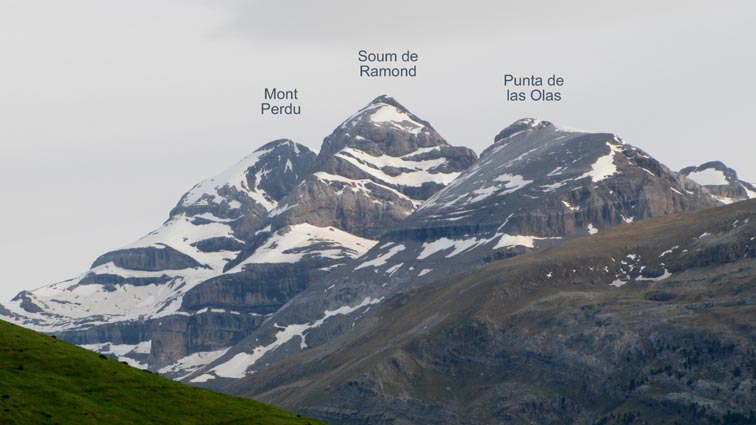 Mont Perdu, Soum de Ramond et Punta de las Olas.