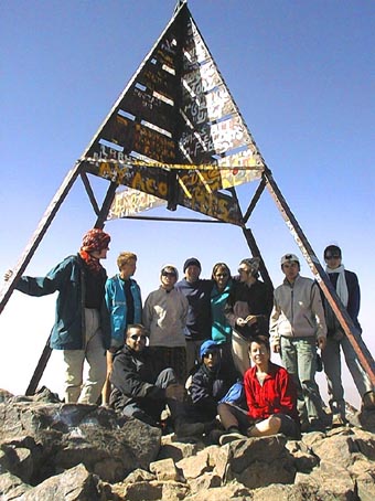 Le groupe au sommet du Toubkal