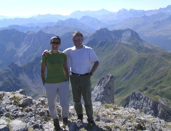 Christiane et Jean Paul au sommet (de leur forme!).