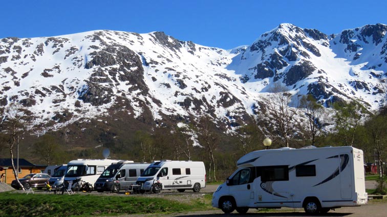 Le camping de Gullesfjord